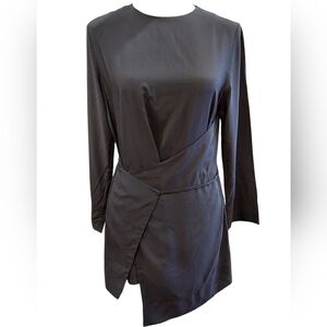 COS Navy ColoredString Wrap Top